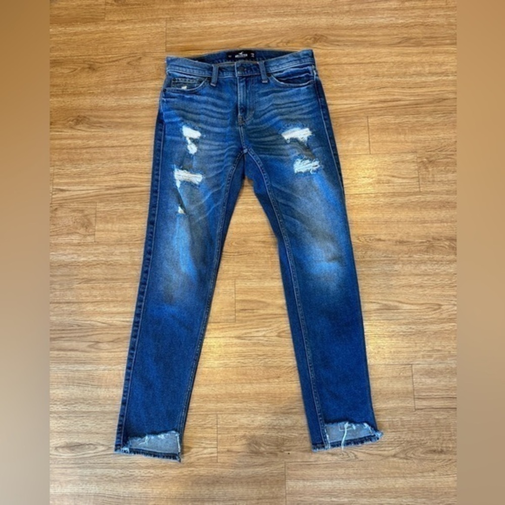 Hollister Mens epic flex Distressed Skinny Jean 29 X 32